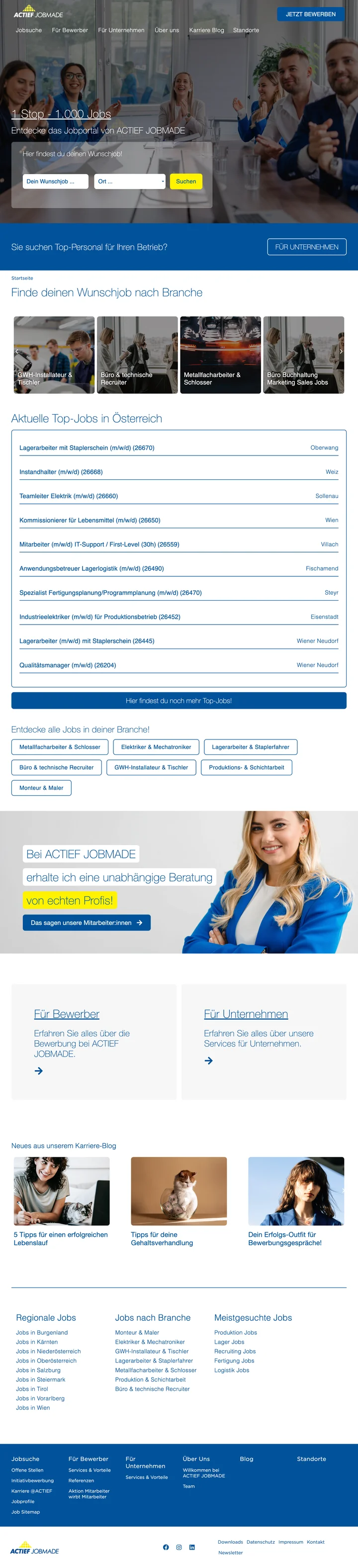 Actief Jobmade screenshot